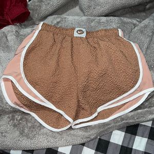Brown textured Nike Shorts